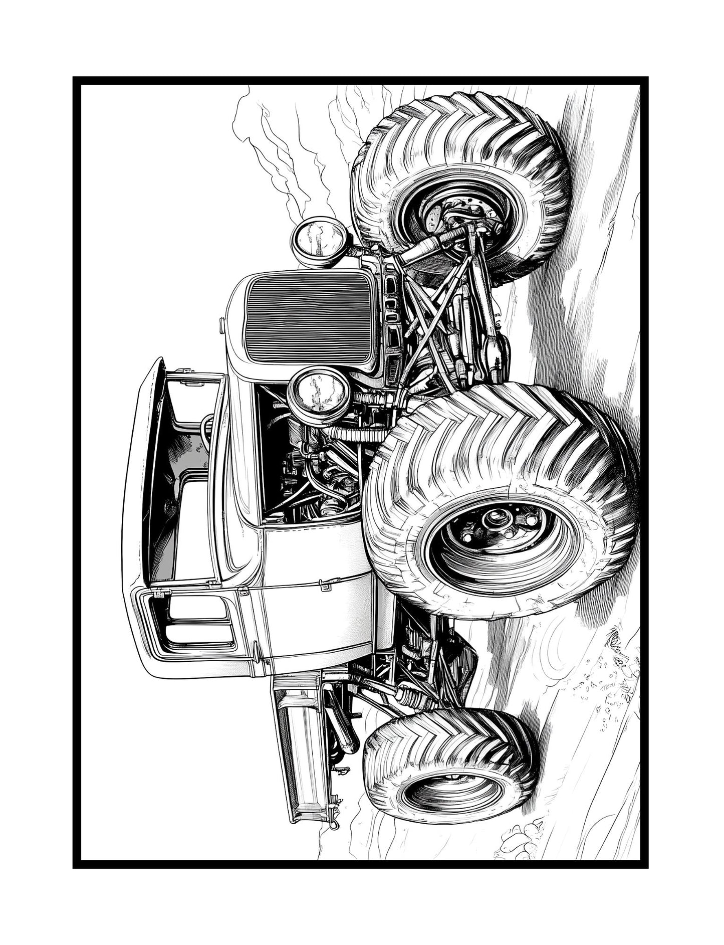 Monster Trucks Coloring Book (PDF - Digital Download [60 Pages])